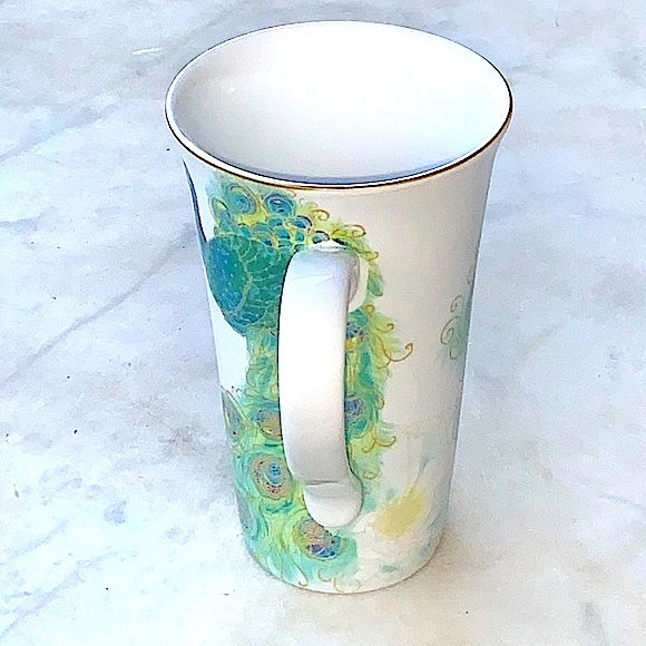 222 FIFTH LAKSHMI LATTE TALL MUG CUP PORCELAIN NEW PORCELAIN - Picture 4 of 5